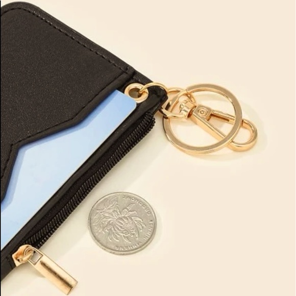 Cute Black Key Chain Card Holder - Picture 11 of 13